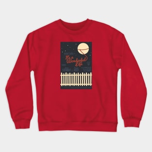 It's A Wonderful Life Movie Poster Crewneck Sweatshirt